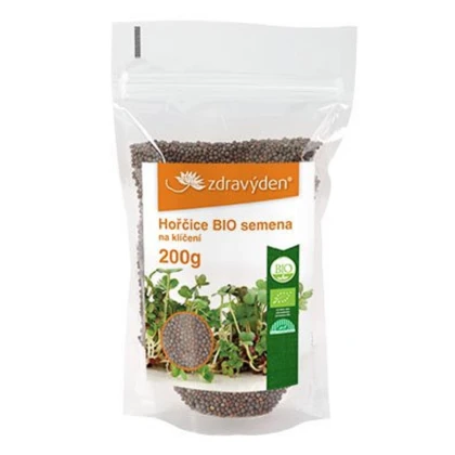 BIO Hořčice - Sinapis alba L. - bio semena na klíčení - 200 g