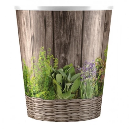 Obal na květináč HERBS bylinky - 14 x 16 cm - 1 ks