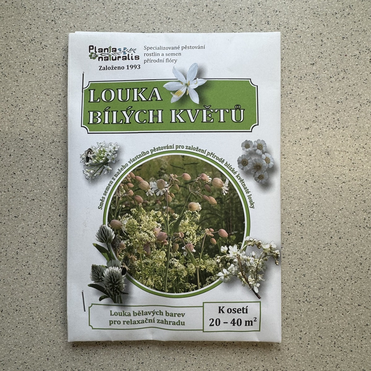 Bílá louka krajková - semena Planta Naturalis - směs - 40 g