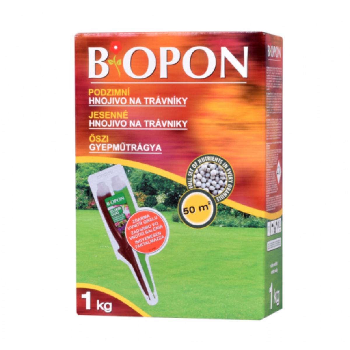 Podzimní hnojivo na trávníky - BoPon - hnojivo - 1 kg