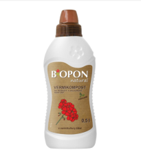 Vermikompost - Muškáty a balkónové rostliny - BoPon - hnojivo - 500 ml