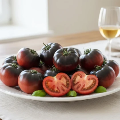 BIO Rajče tyčkové Black Beauty - Solanum lycopersicum - bio semena rajčete - 7 ks