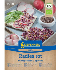 BIO Červená ředkvička - bio semena na klíčení - 30 g