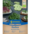 Mikrozelenina - microgreen - náhradní pláty bio ředkvičky - 3 ks