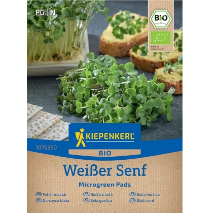 Mikrozelenina - microgreen - náhradní pláty bio hořčice - 3 ks