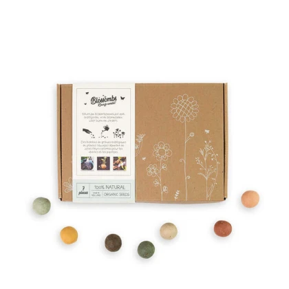 Semínkové bomby - dárková sada - Blossombs - 7 kuliček - 1 balení