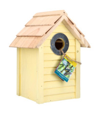 Ptačí budka žlutá Beach Hut Bonaire - 1 ks