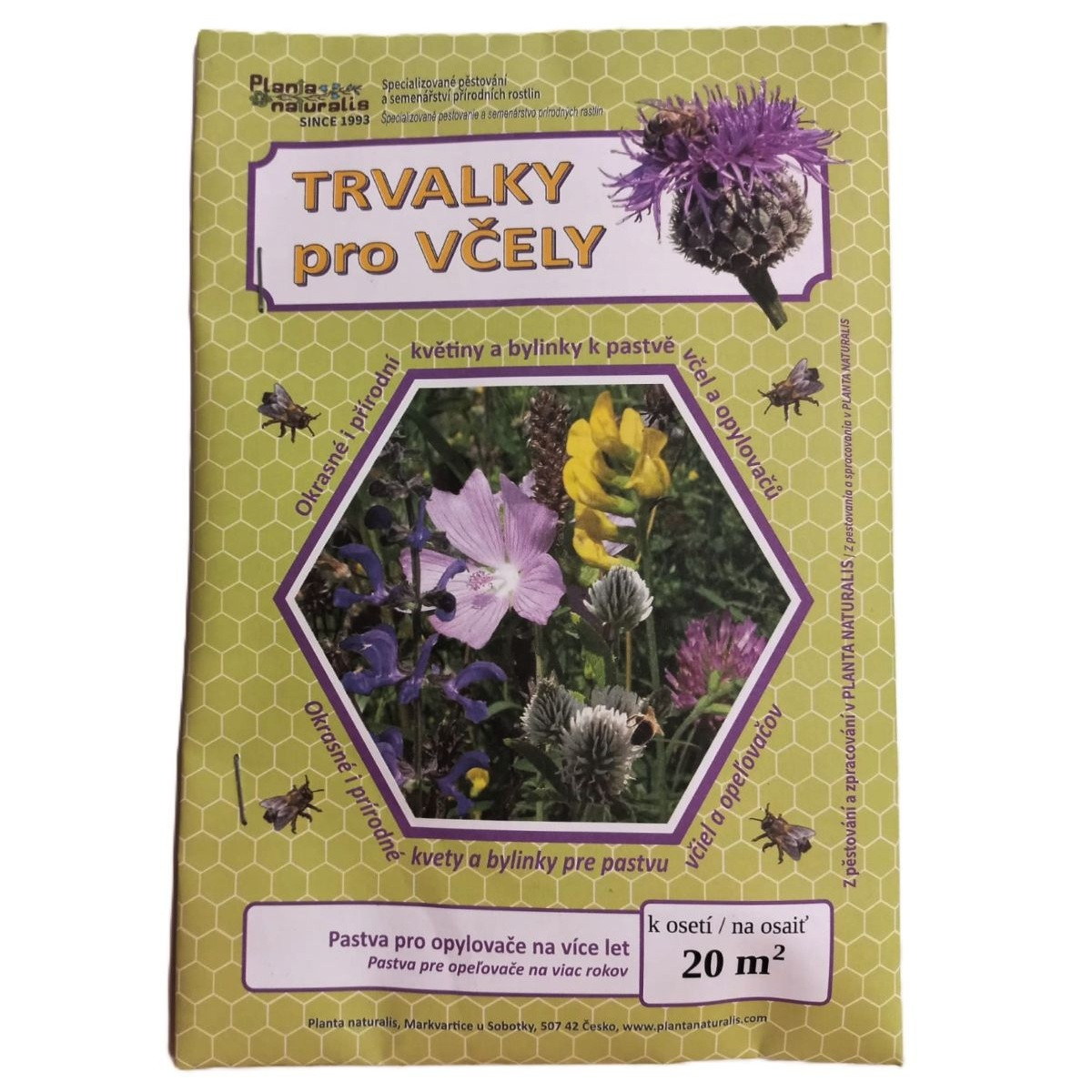 Vytrvalé květy pro včely - semena Planta Naturalis - směs - 40 g