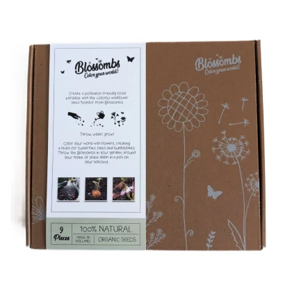 Semínkové bomby - dárková sada - Blossombs - 9 kuliček - 1 balení