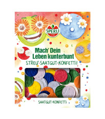 Семена цветни конфети – кръгли конфети – Sperli – едногодишни