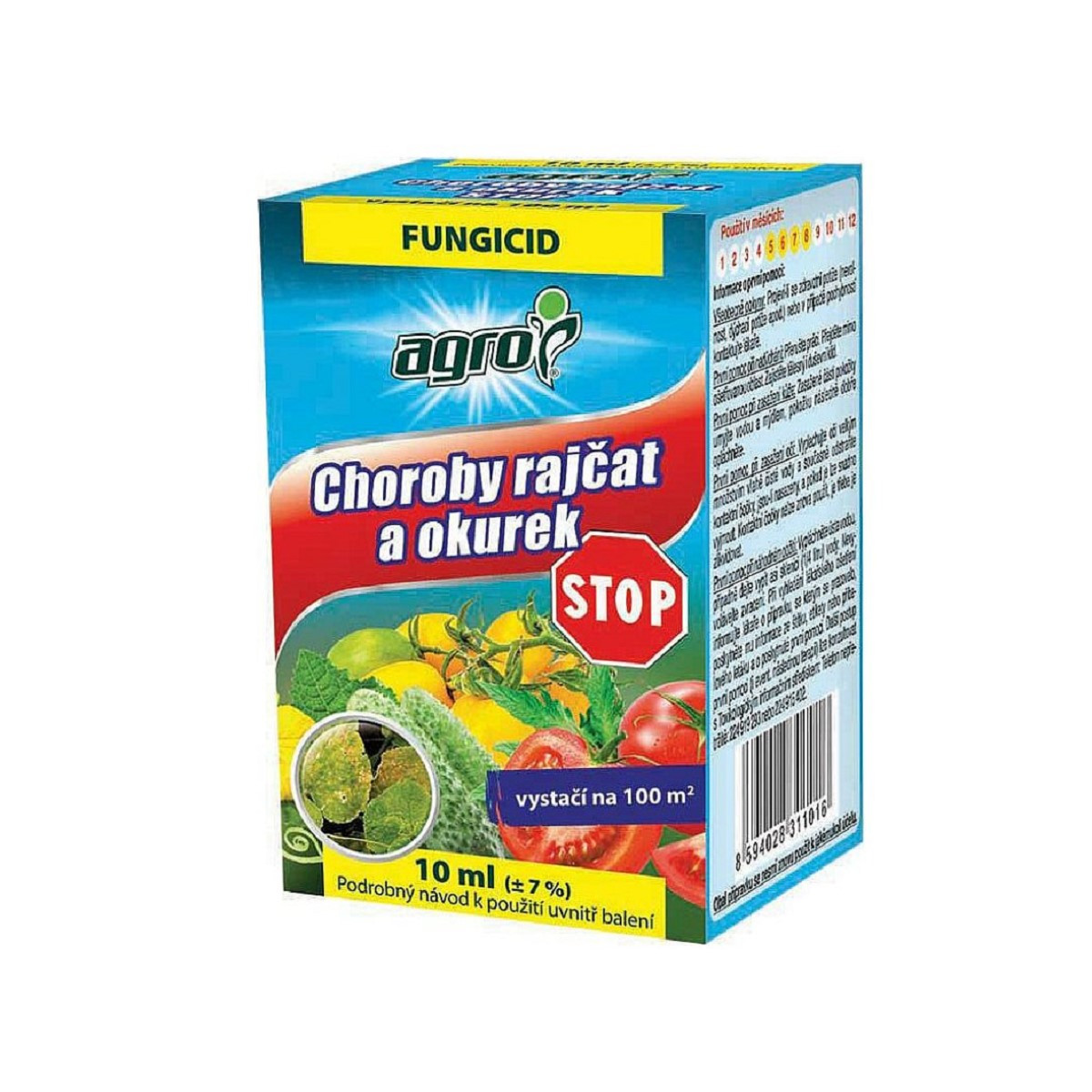 Choroby rajčat a okurek - Agro - ochrana rostlin - 10 ml